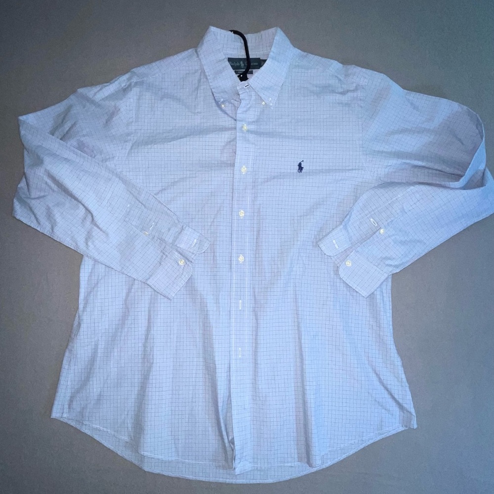 Polo Ralph Lauren long sleeve blue checker button up